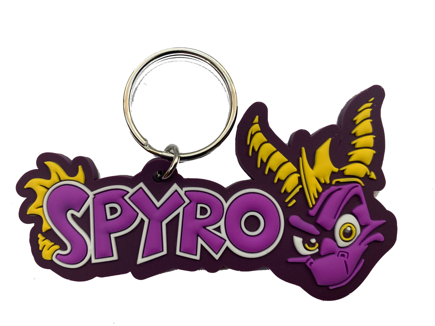 Spyro Text-Face Licensed Rubber Keyring 8 x 5 CM