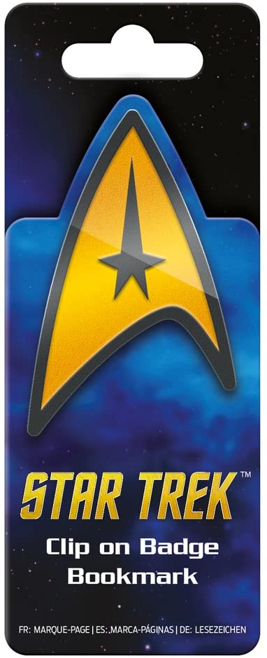 Lesezeichen zum Anklippen mit Emblem der Star Trek-Föderation