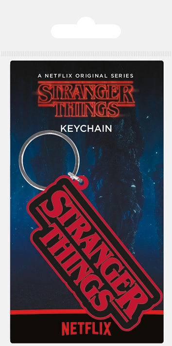 Stranger Things Text Licensed Keyring