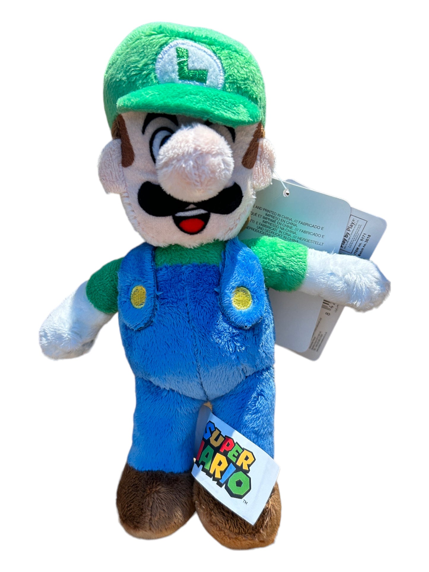 Nintendo Super Mario 20 CM Lizenziertes Plüsch - Luigi