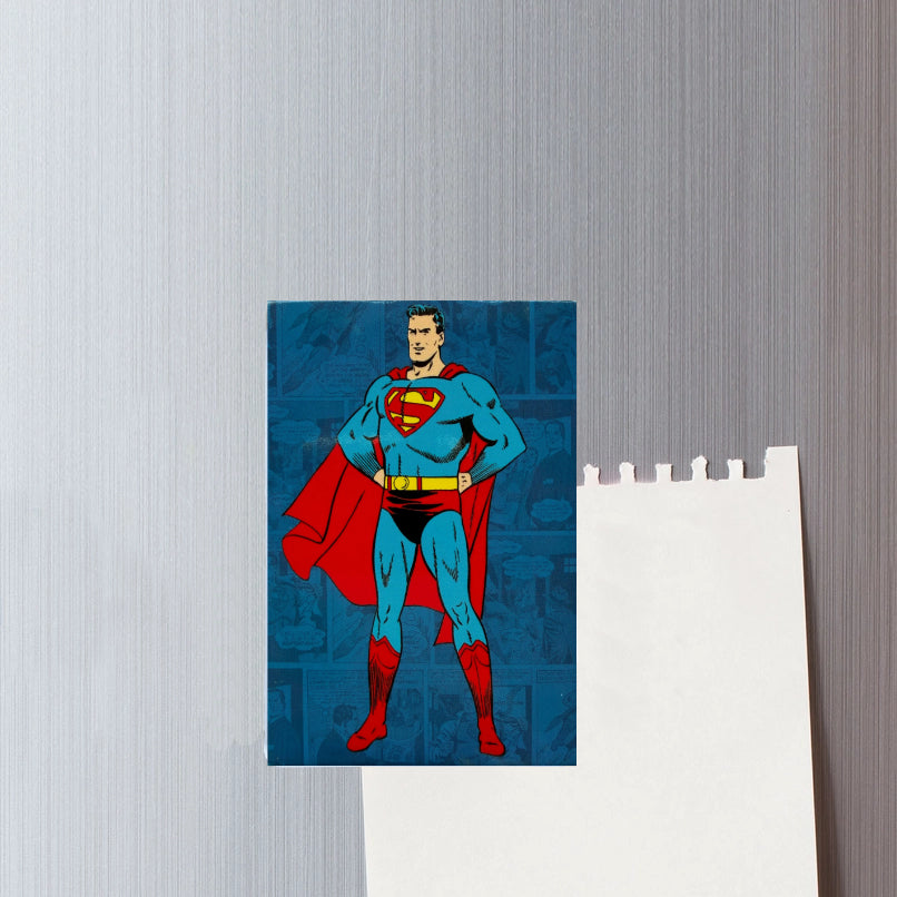 Superman poster on a textured wall