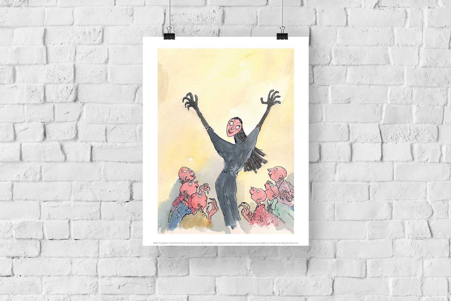 Roald Dahl The Witches Art Print 11 x 14 inches