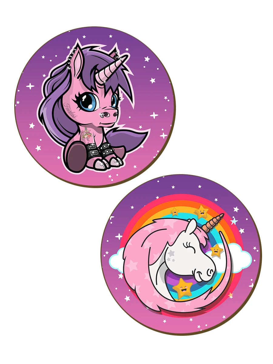 Magical Unicorns Coasters - Set of 4