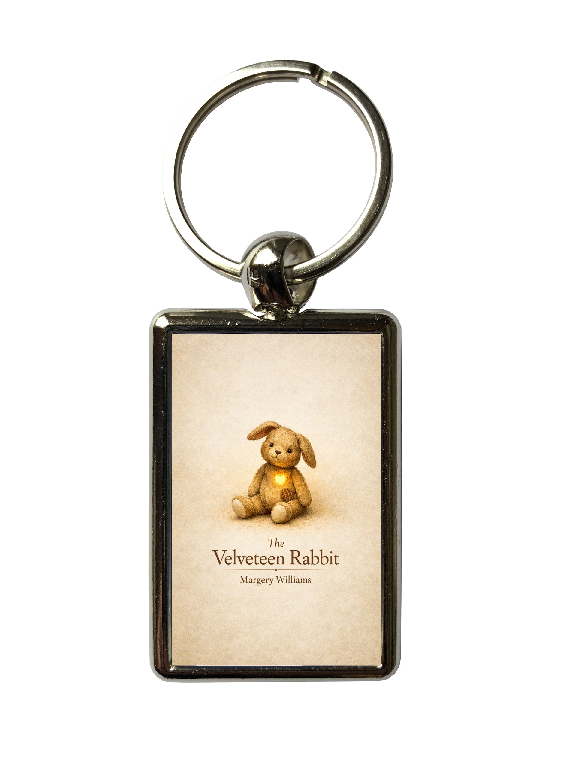 The Velveteen Rabbit by Margery Williams classic book-cover metal keyring