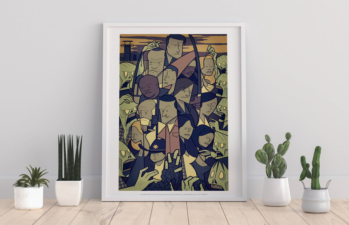 The Walking Dead Characters Pop Art Print 11 x 14 inches