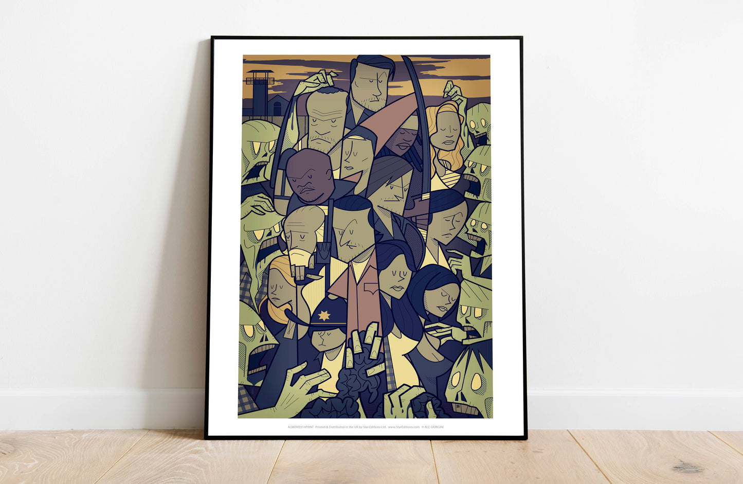 Pop Art Prints The Walking Dead Characters Art Print 11 x 14 inches