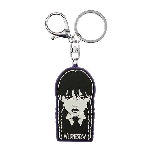 Wednesday Addams Braids Soft PVC Licensed Keychain