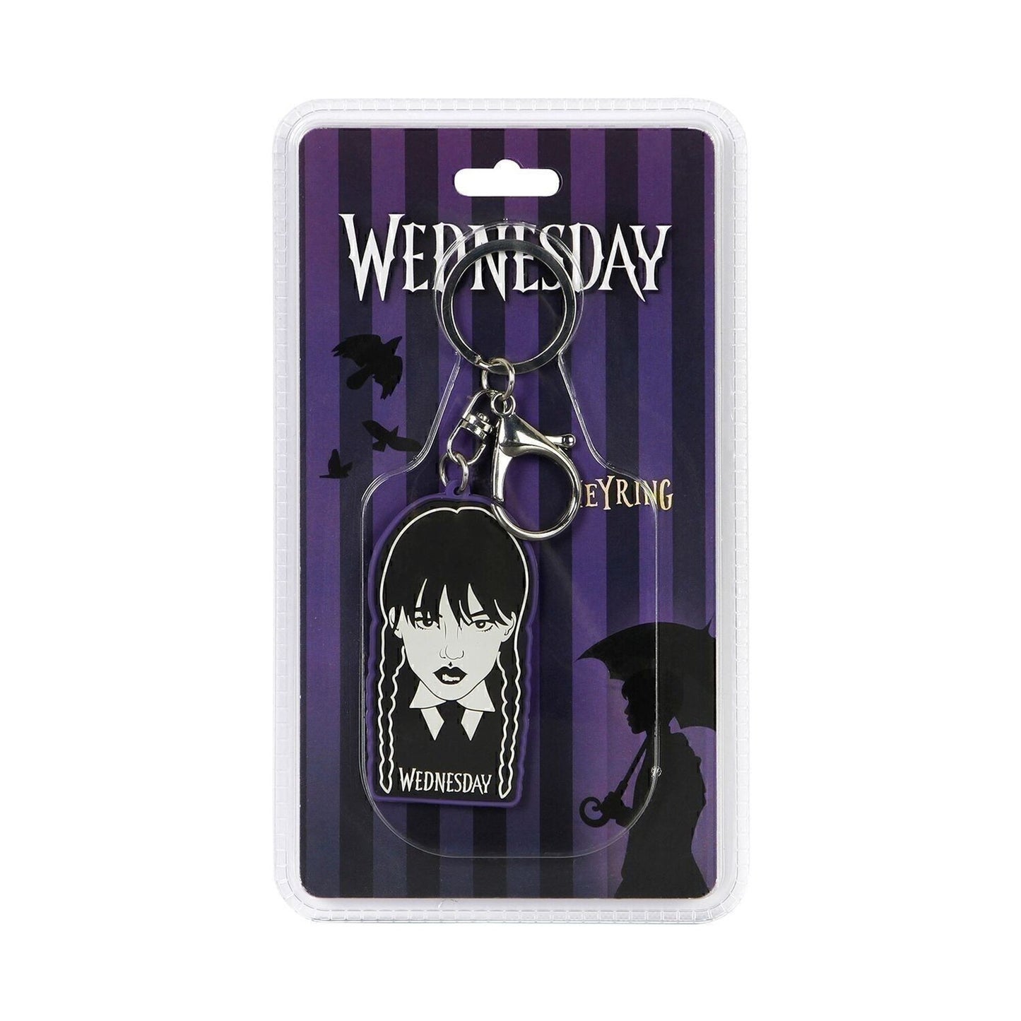 Wednesday Addams Braids Soft PVC Licensed Keychain