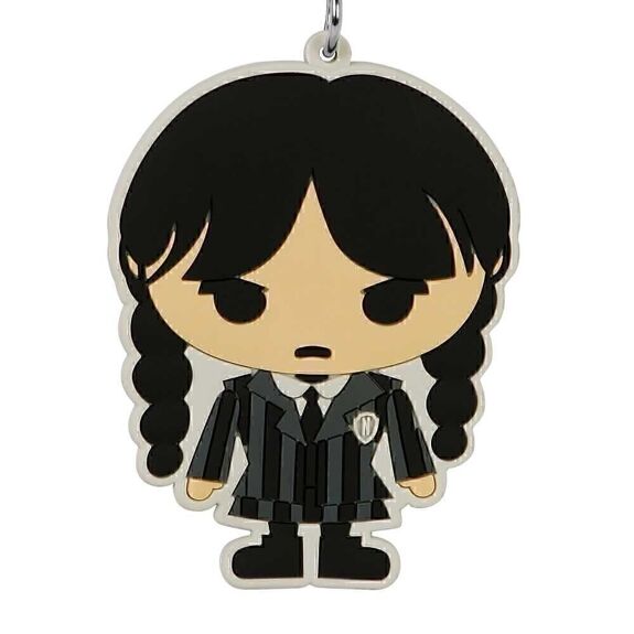 Wednesday Addams Chibi Soft PVC Licensed Keychain