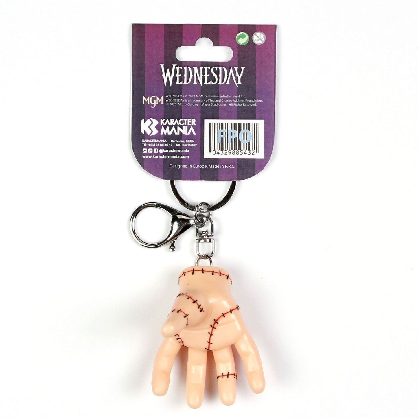 Wednesday Addams Thing 3D Licensed Keychain