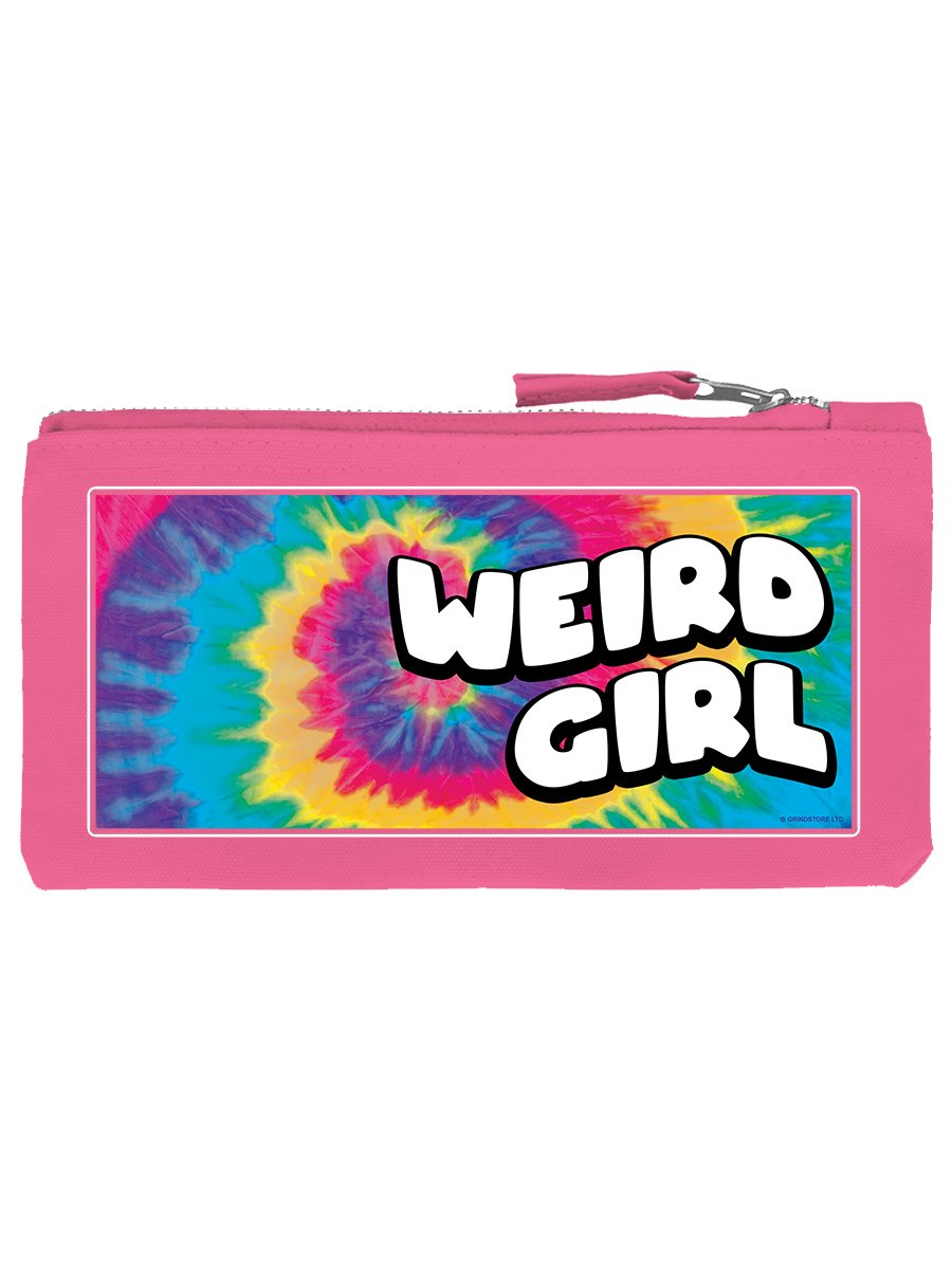 Weird Girl Pink Zip-Up Pencil Case