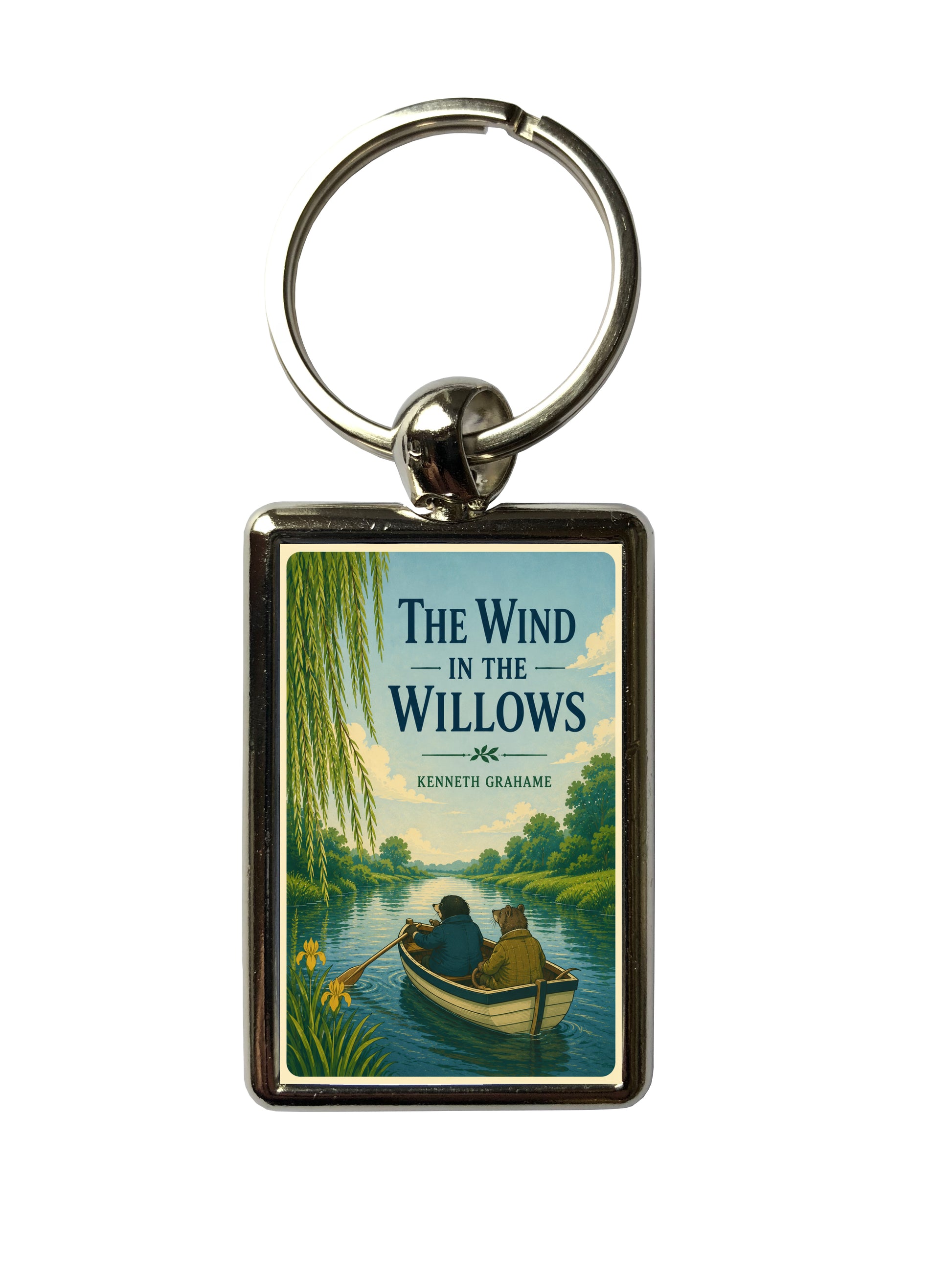 The Wind in the Willows by Kenneth Grahame classic book-cover metal keyring