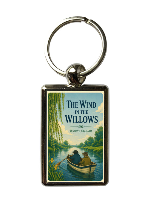 The Wind in the Willows by Kenneth Grahame classic book-cover metal keyring