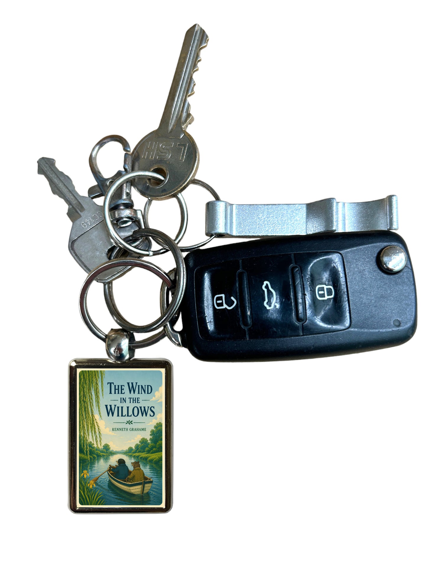 The Wind in the Willows metal keyring attached to keys