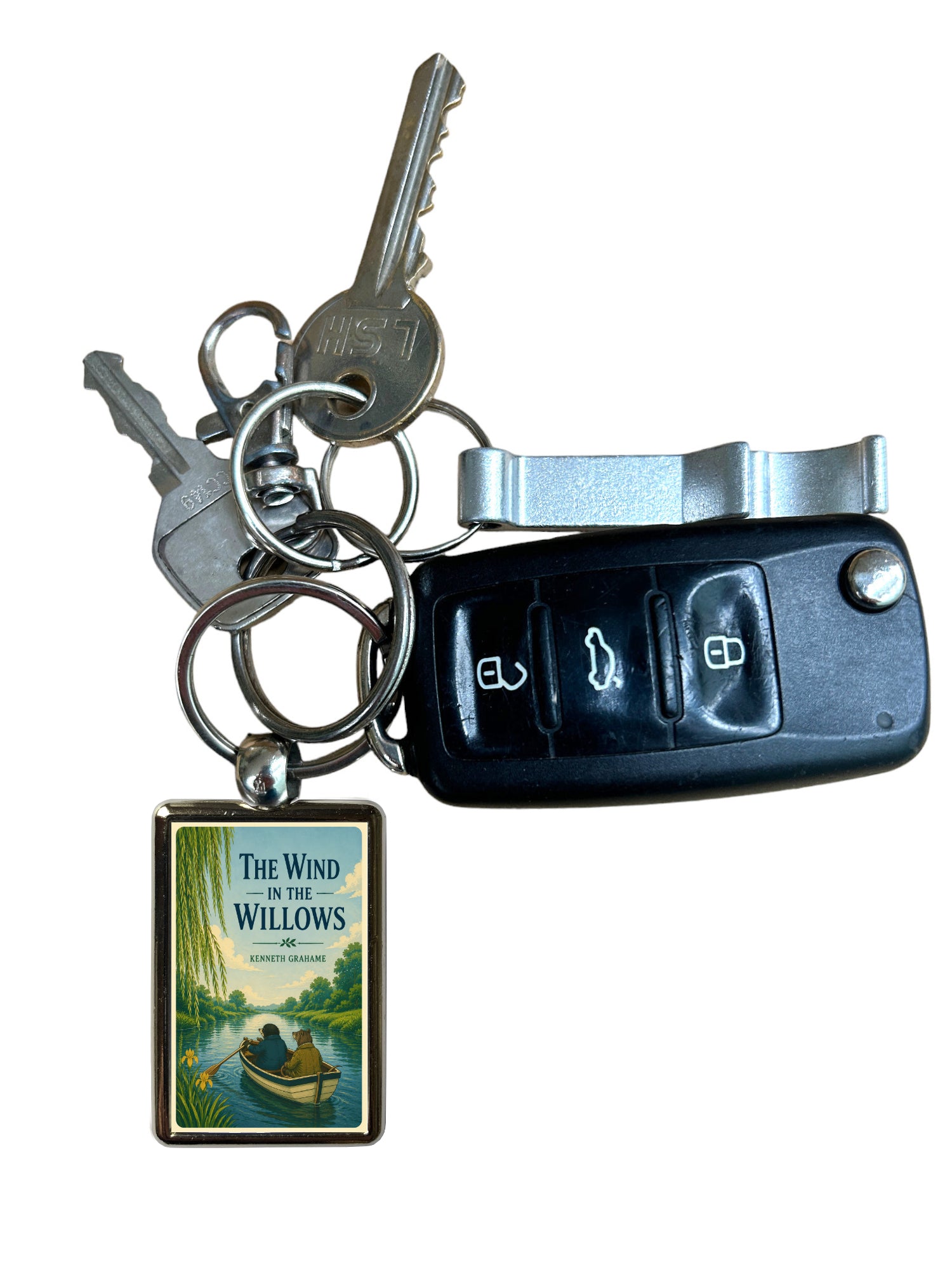 The Wind in the Willows metal keyring attached to keys