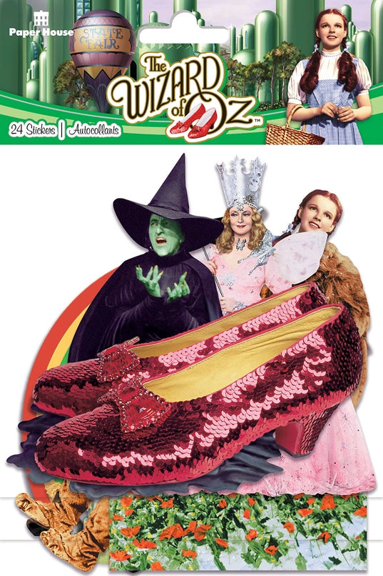 Wizard of Oz Die Cut Set of 24 Licensed Stickers