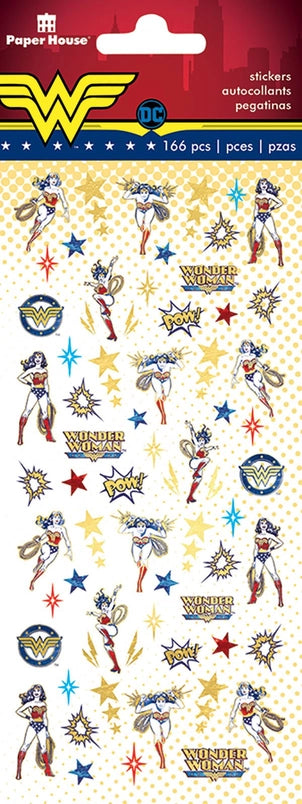 Wonder Woman Enamel 83! Mini Sheet of Licensed Stickers