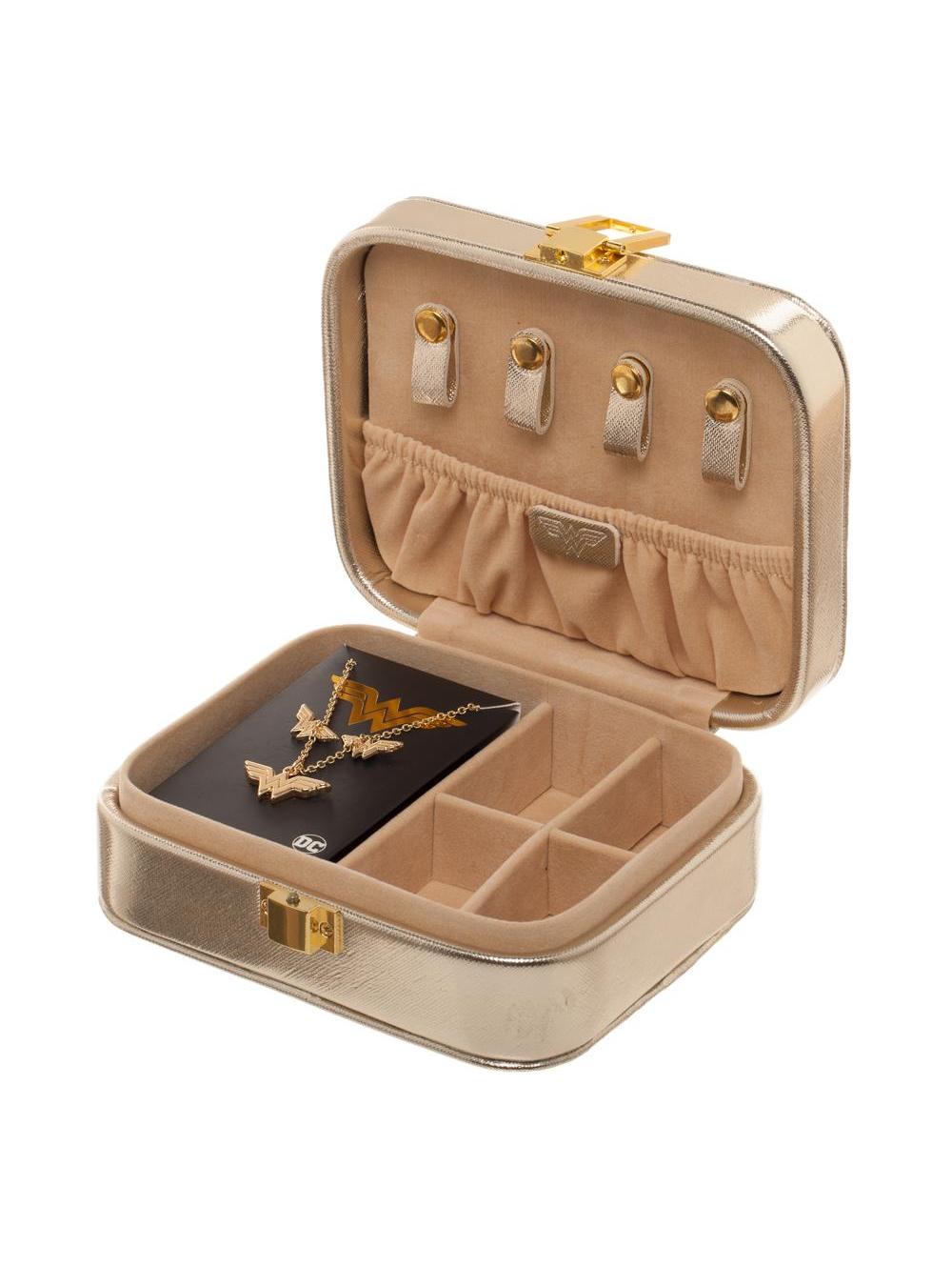 DC Comics Wonder Woman Jewellery Box and Earring and Necklace Set