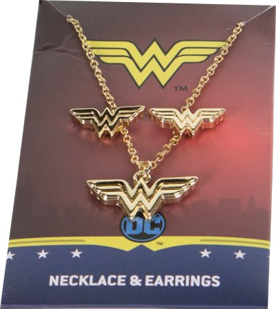 DC Comics Wonder Woman Schmuckschatulle und Ohrring- und Halsketten-Set