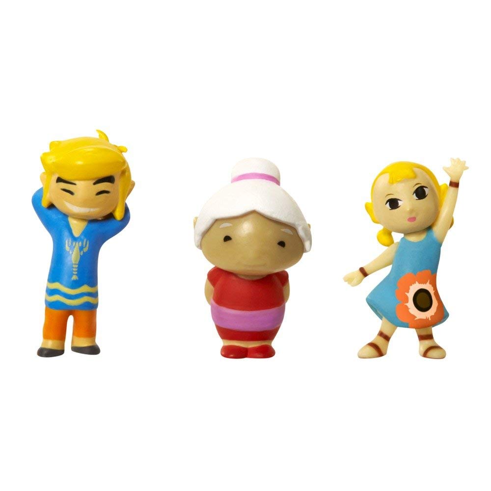 Coffret de micro-figurines Legend of Zelda : Wind Waker : Link, Aryll et Grand-mère