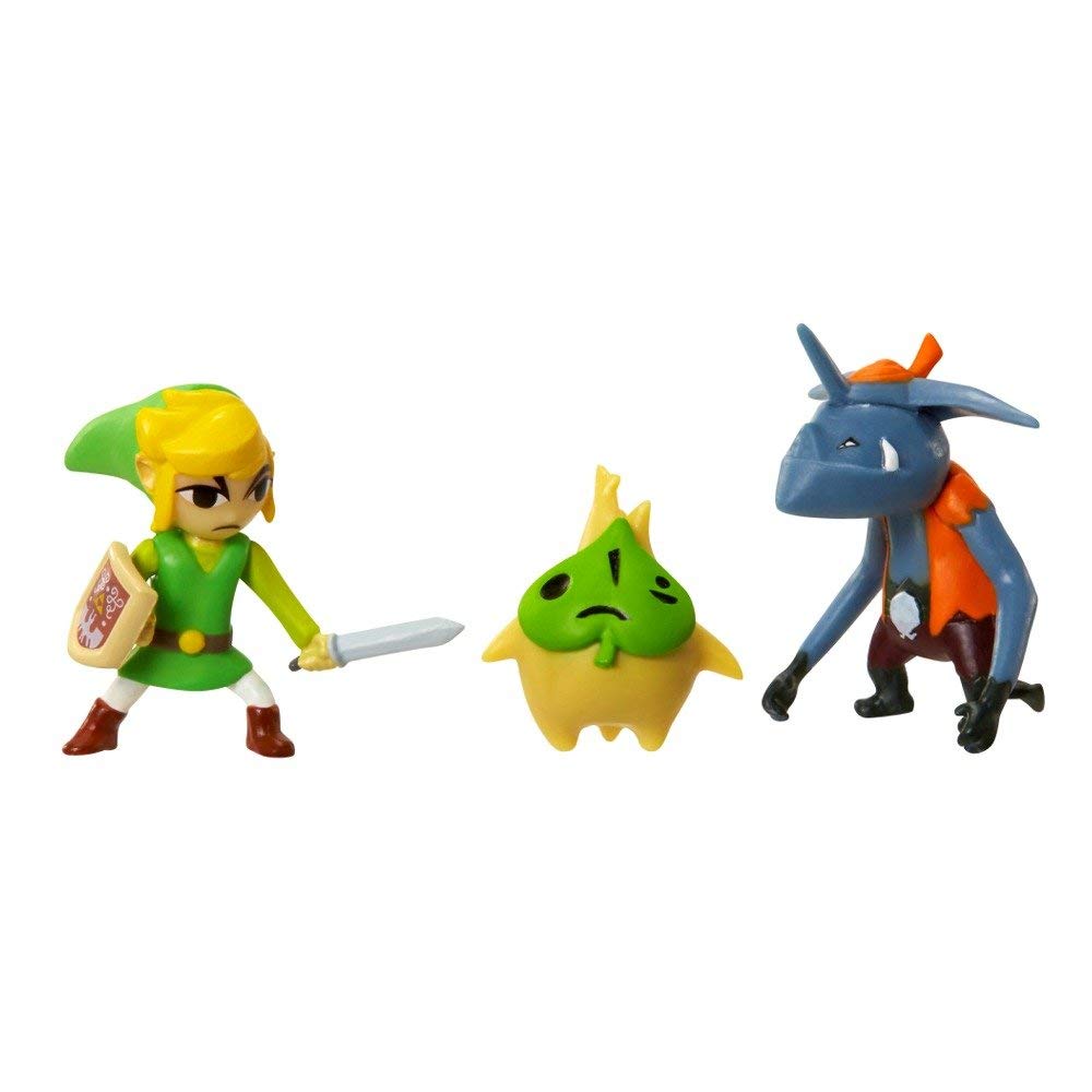 Legend of Zelda: Wind Waker Mikrofigurenset: Link, Makar und Bokoblin