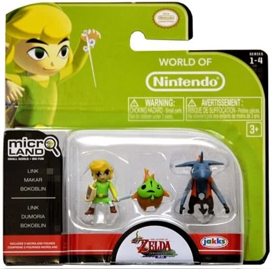 Legend of Zelda: Wind Waker Micro Figure Set: Link, Makar and Bokoblin