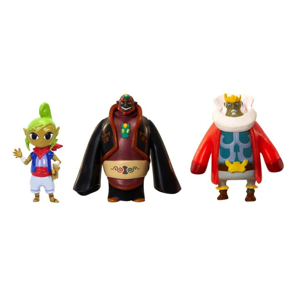 Coffret de micro-figurines Legend of Zelda : Wind Waker : Tetra, Ganondorf, Roi d'Hyrule