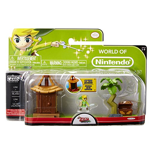 Legend of Zelda: Wind Waker Micro Land Set: Link and Outset Island