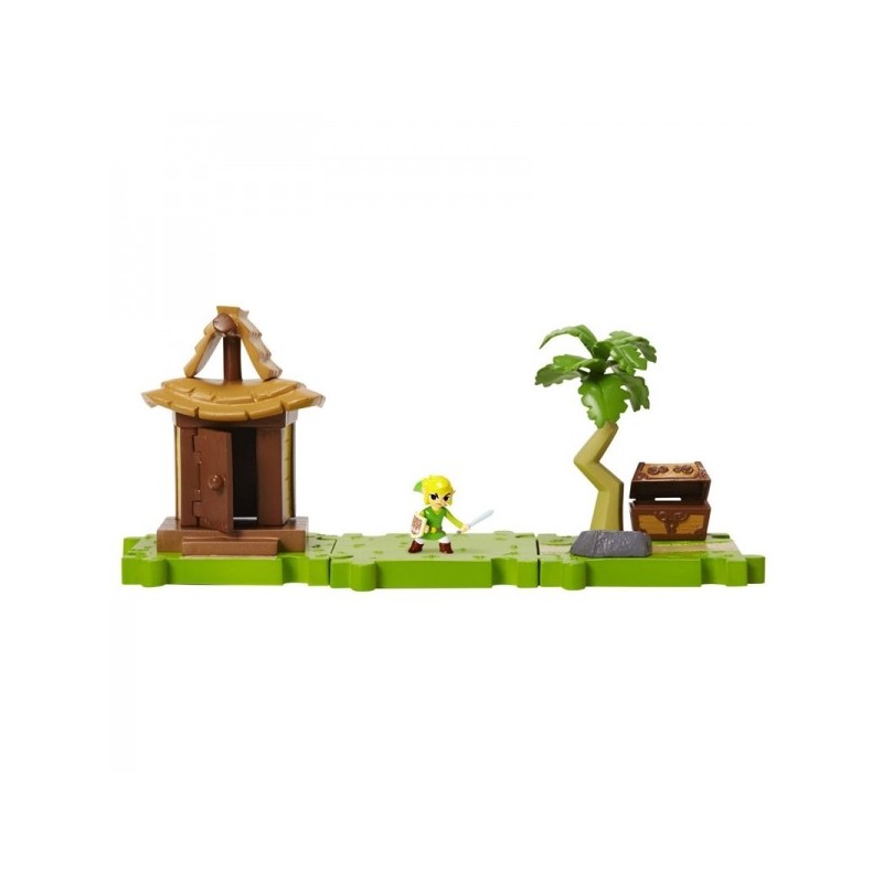 Legend of Zelda: Wind Waker Micro Land Set: Link and Outset Island