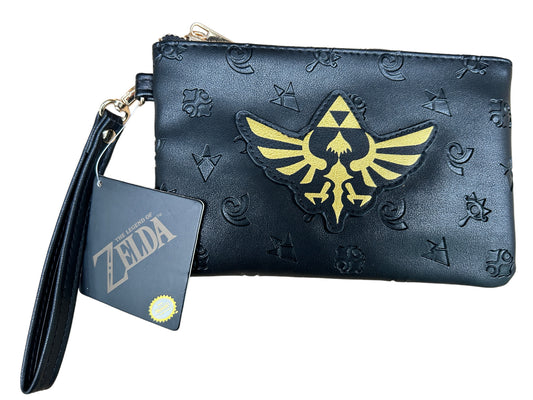 Porte-monnaie zippé Legend of Zelda avec poignée de transport, neuf et sous licence