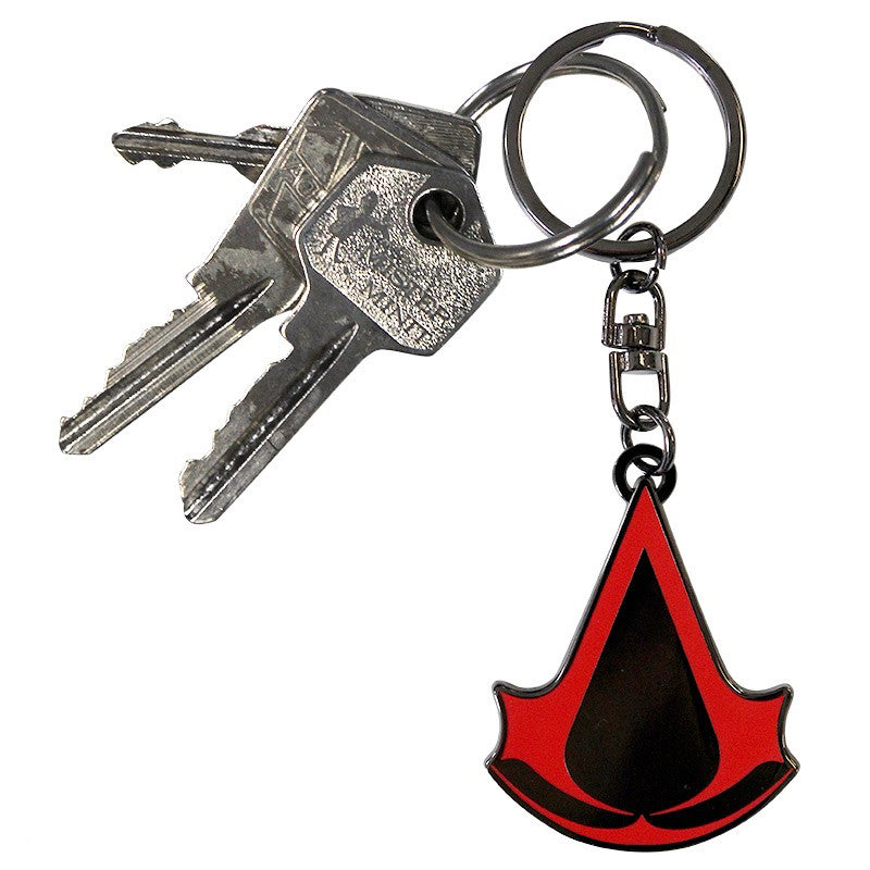 Porte-clés en métal avec écusson d'Assassin's Creed