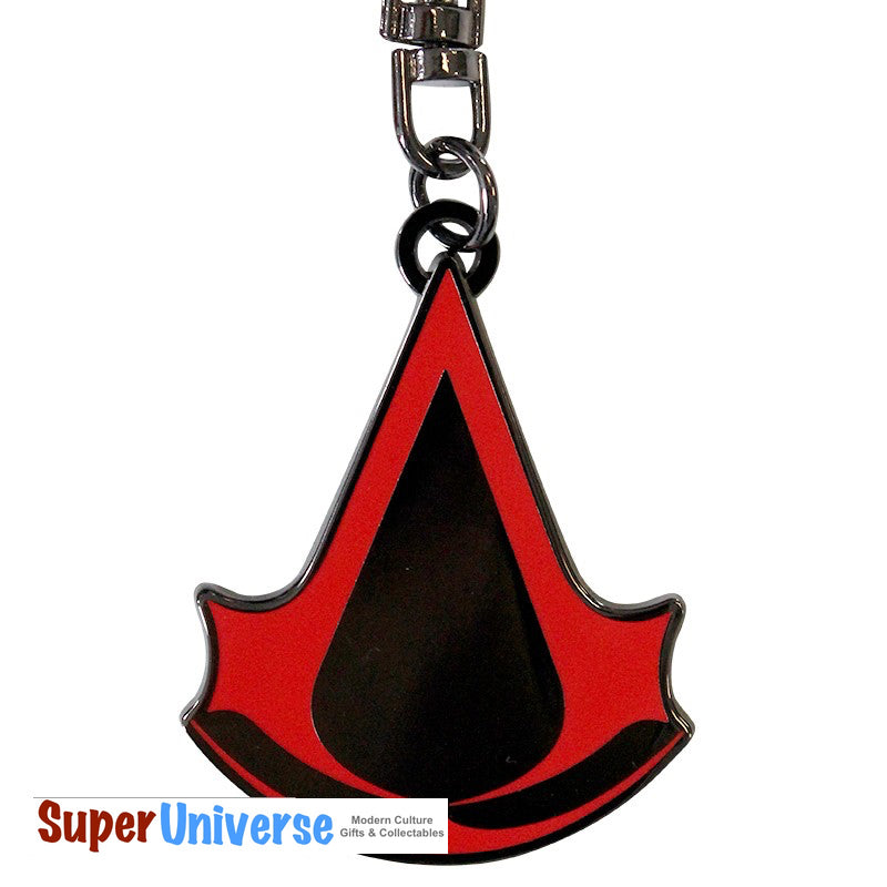 Porte-clés en métal avec écusson d'Assassin's Creed