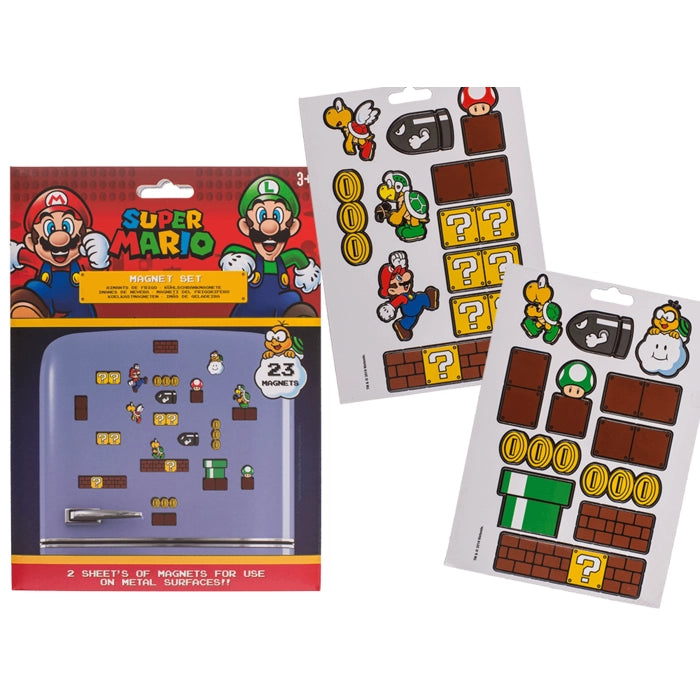 Nintendo Super Mario Set of 23 Fridge Magnets