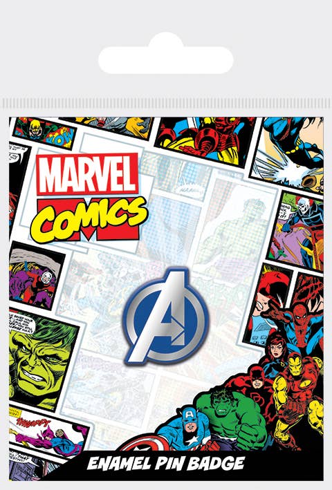 Marvel Comics Avengers Logo Enamel Pin Badge