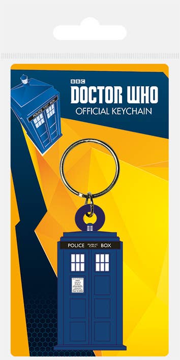 Doctor Who TARDIS Licenced Rubber Keychain