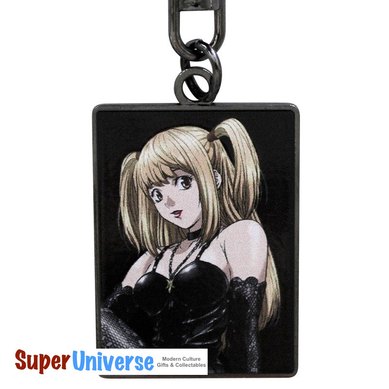 Porte-clés rectangulaire en métal Death Note Misa Amane