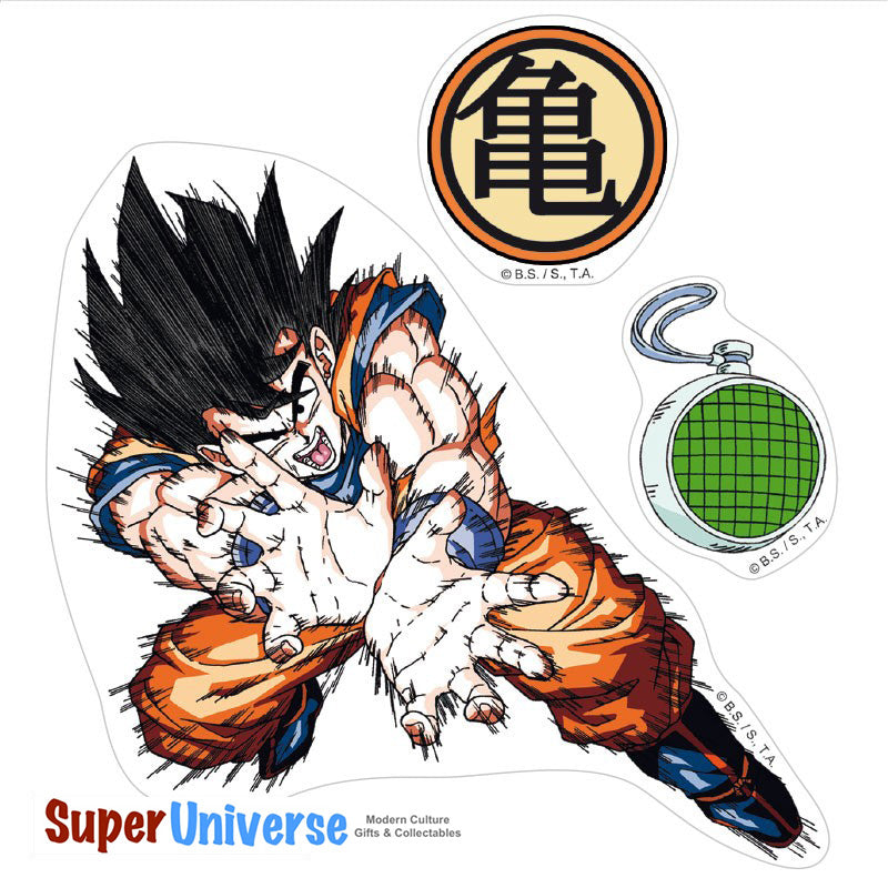 Autocollants sous licence repositionnables Goku de Dragon Ball Z