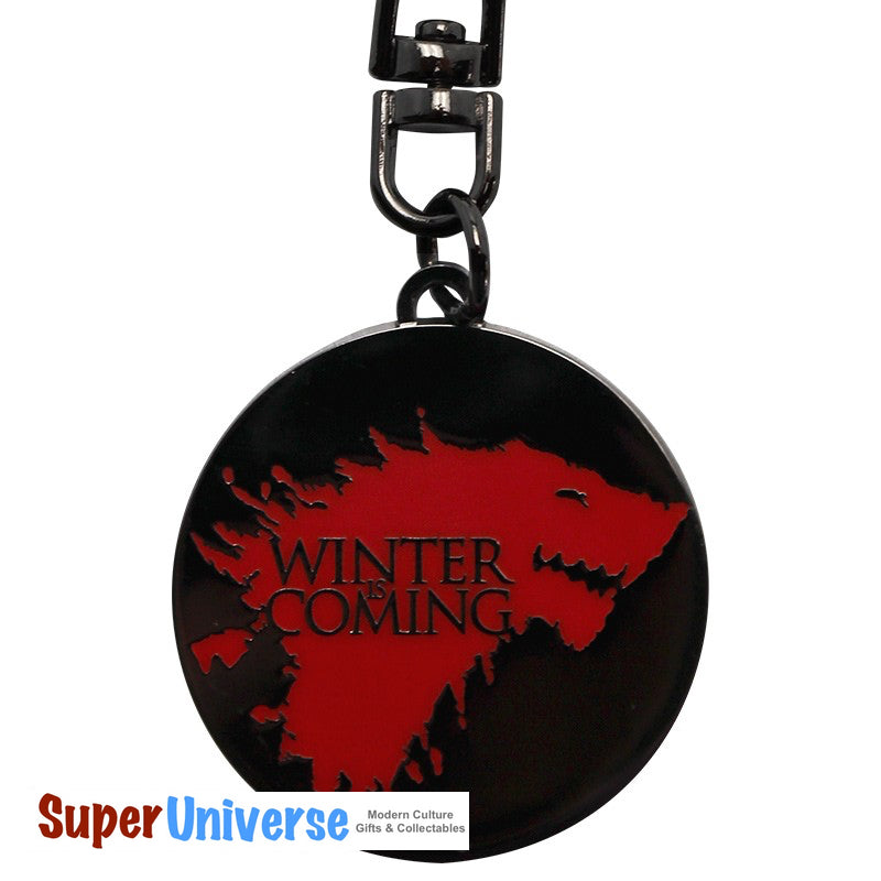 Game of Thrones "Winter is Coming" Licensed Key Ring