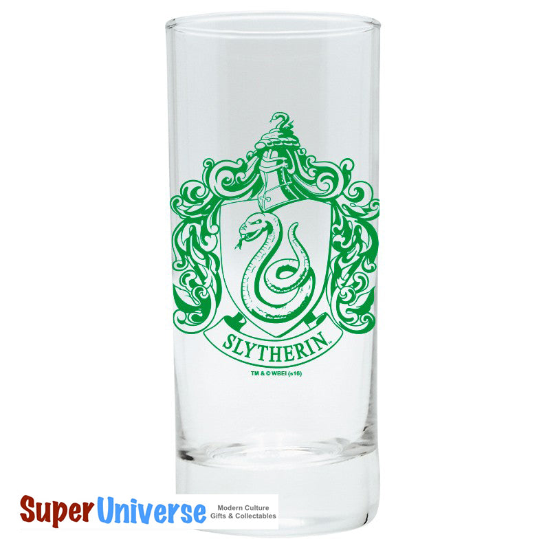 Harry Potter Slytherin Coat of Arms Glass - Fully Licensed