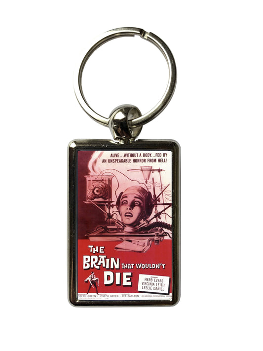 The Brain That Wouldn't Die Classic Movie Poster Metal Keyring