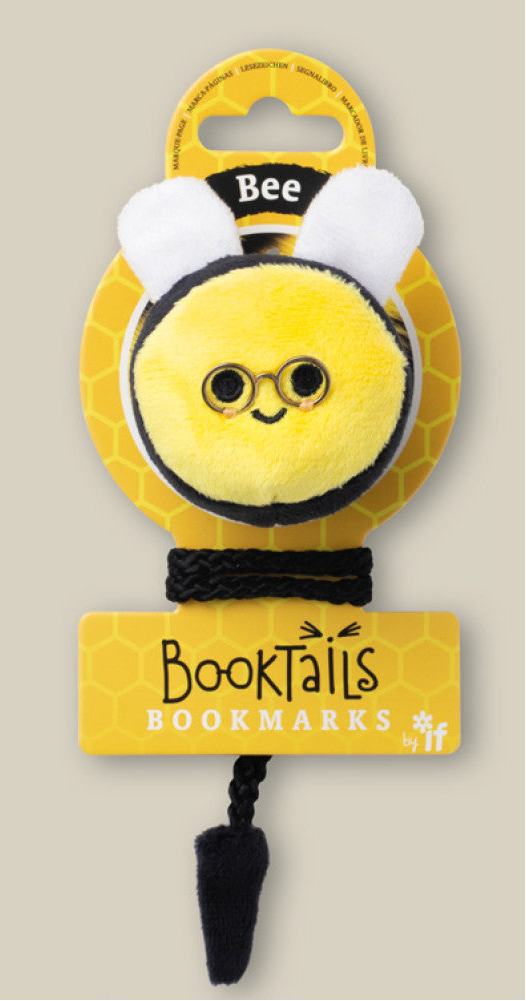 Book-Tails Animal Bookmarks for Kids | Plush Reading Companions with Glasses | Cute Furry Page Holders