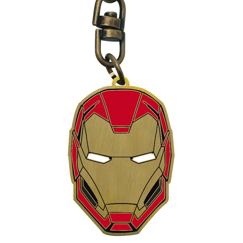 Marvel Comics - Porte-clés en métal Iron Man Mask - Sous licence complète