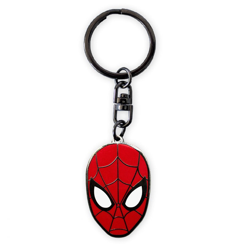 Marvel Comics - Masque Spider-Man - Porte-clés en métal - Sous licence complète