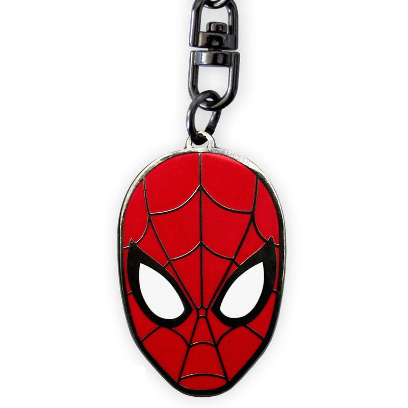 Marvel Comics - Spider-Man Mask - Metal Keyring - Fully Licensed