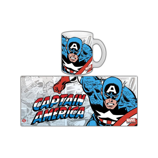 Mug rétro Captain America de Marvel Comics