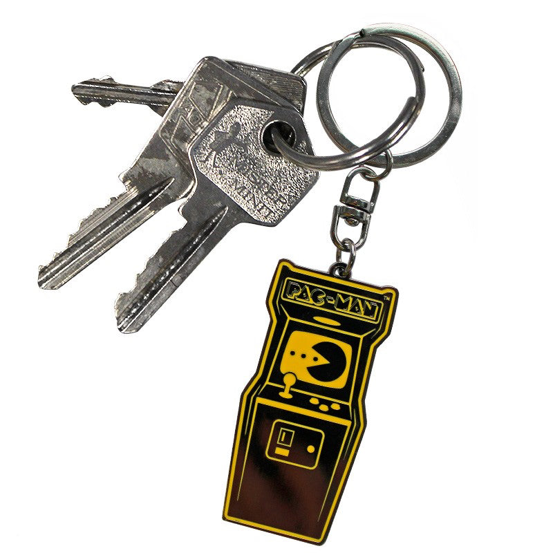 Pac-man Arcade Machine Licensed Metal Keyring