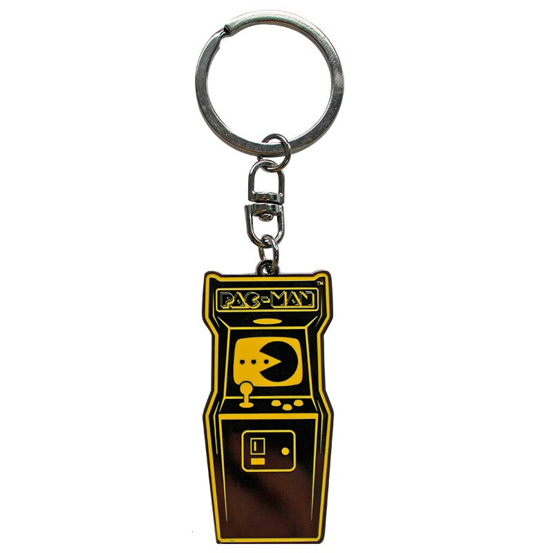 Pac-man Arcade Machine Licensed Metal Keyring