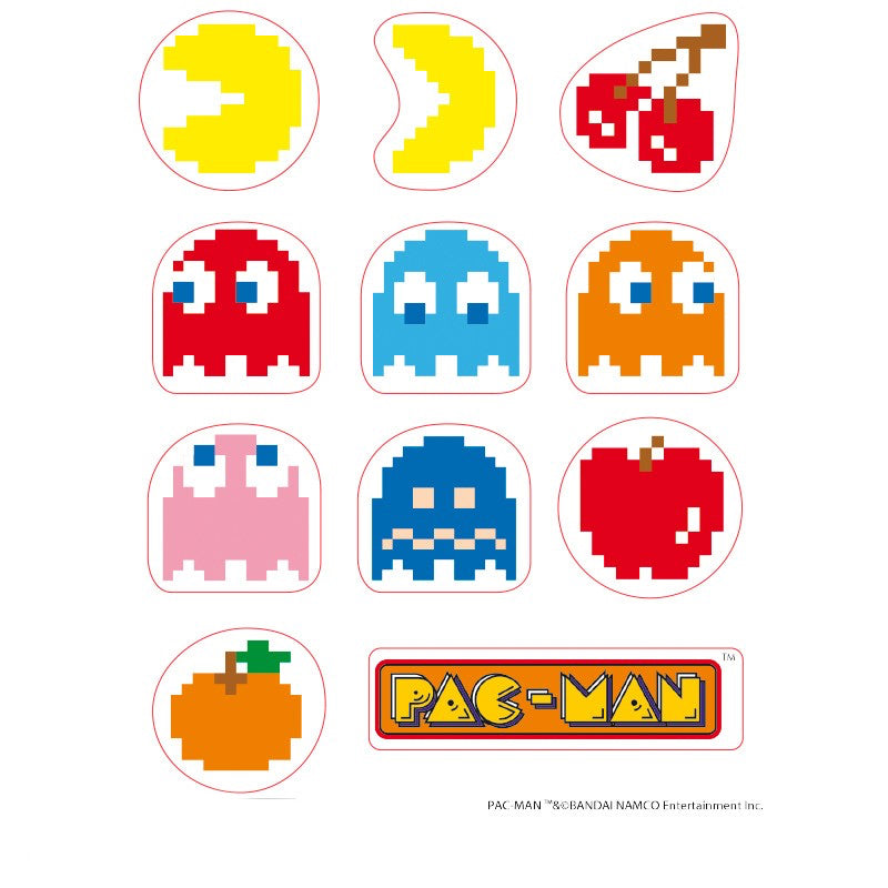 Pac-Man Labyrinth Retro Voll lizenzierte Vinyl-Aufkleber