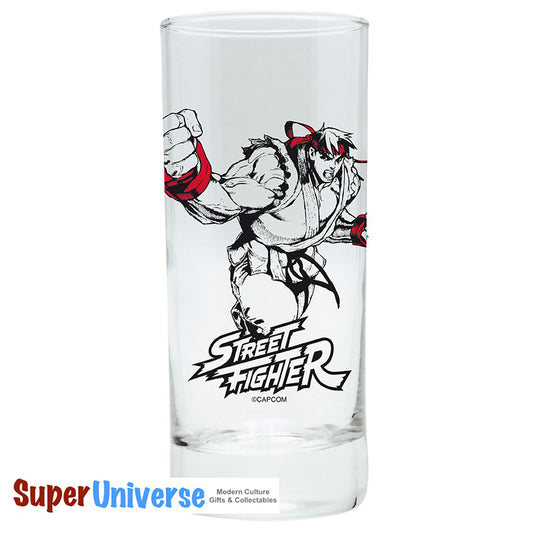 Street Fighter Ryu Voll lizenziertes Retro-Gaming-Glas