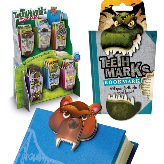 Teethmarks Bookmarks for Kids - Fun & Fierce Reading Companions for Young Readers